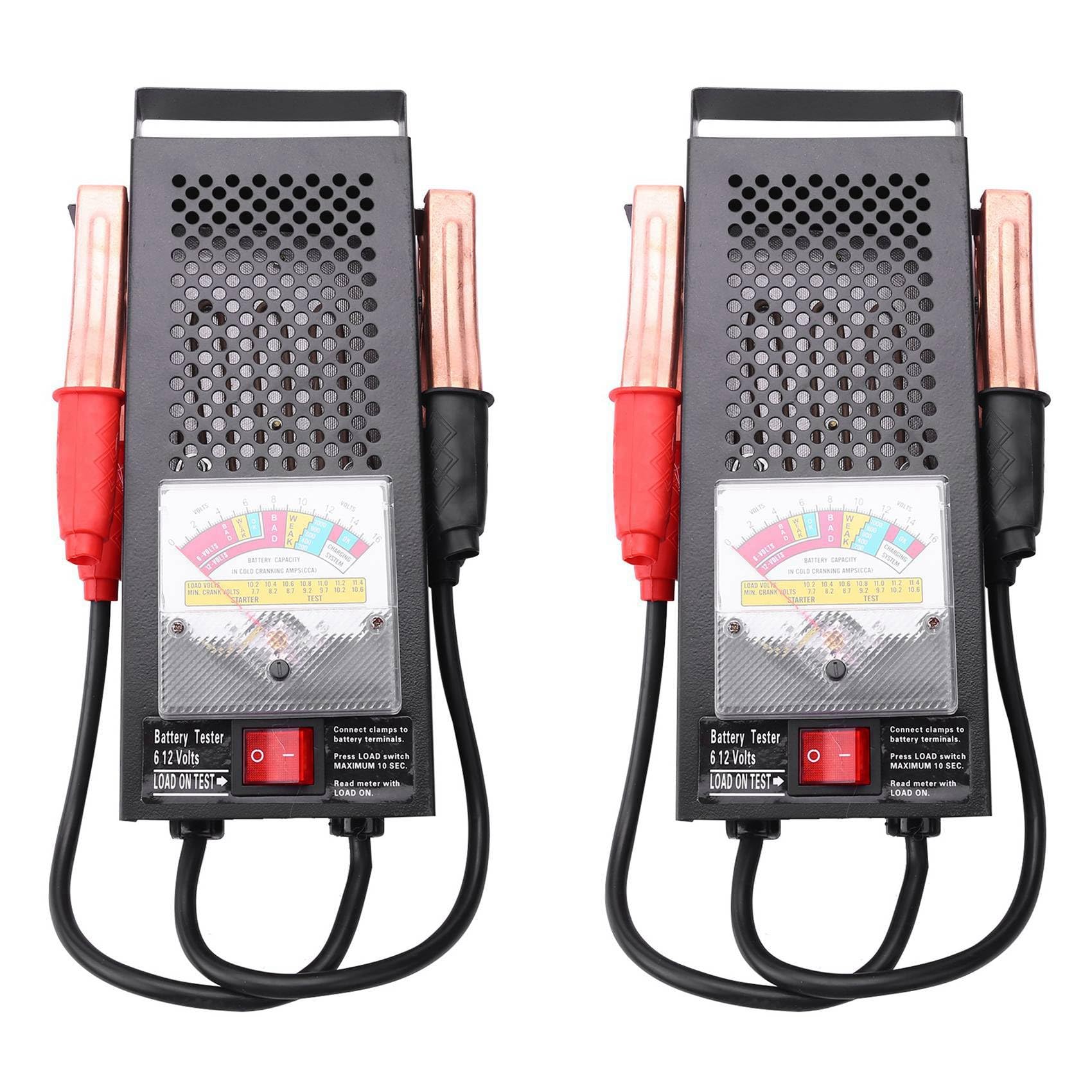 Nozldots 2X Batterie Tester 100A 12V Auto 6V für 12 Mechaniker Typ von Nozldots