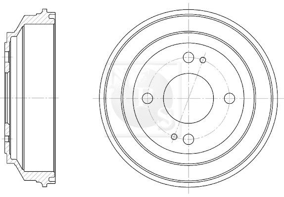 Bremstrommel Hinterachse NPS H340A00 von Nps