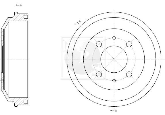 Bremstrommel Hinterachse NPS H340I05 von Nps