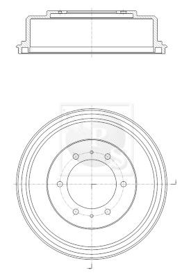 Bremstrommel Hinterachse NPS M340I04 von Nps