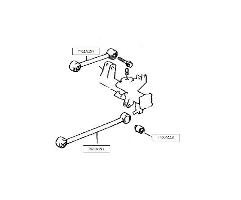 Lenker, Radaufhängung hinten oben NPS T421A154 von Nps