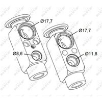 Expansionsventil, Klimaanlage NRF 38477 von Nrf