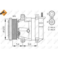 Klimakompressor EASY FIT NRF 32484 von Nrf