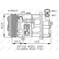 Klimakompressor NRF 32818 von Nrf