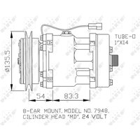 Klimakompressor NRF 32074 von Nrf