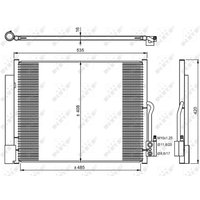 Kondensator, Klimaanlage NRF 350053 von Nrf