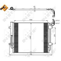 Kondensator, Klimaanlage NRF 350054 von Nrf