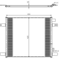 Kondensator, Klimaanlage NRF 350505 von Nrf