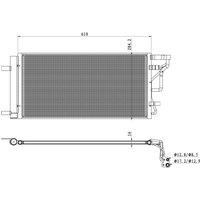 Kondensator, Klimaanlage NRF 350491 von Nrf