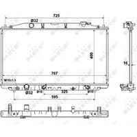 Kühler, Antriebsbatterie NRF 53971 von Nrf