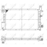 Kühler, Motorkühlung NRF 55314 von Nrf
