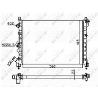 Kühler, Motorkühlung NRF 58943A von Nrf
