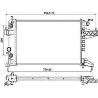 Kühler, Motorkühlung NRF 53035 von Nrf