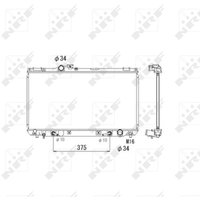 Kühler, Motorkühlung NRF 53586 von Nrf