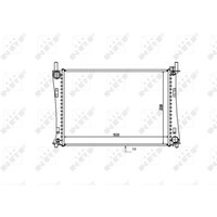 Kühler, Motorkühlung NRF 53740 von Nrf