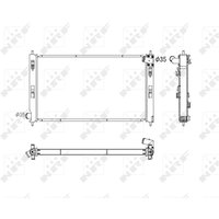 Kühler, Motorkühlung NRF 53753 von Nrf