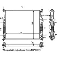 Kühler, Motorkühlung NRF 53936 von Nrf