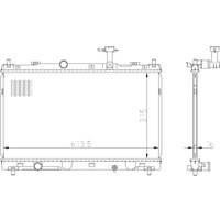 Kühler, Motorkühlung NRF 550031 von Nrf