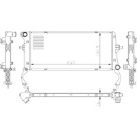 Kühler, Motorkühlung NRF 550034 von Nrf