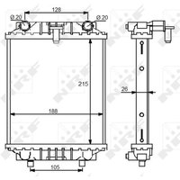 Kühler, Motorkühlung NRF 59125 von Nrf