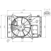 Lüfter, Motorkühlung NRF 47949 von Nrf