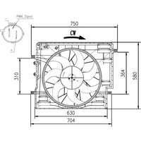Lüfter, Motorkühlung NRF 47967 von Nrf