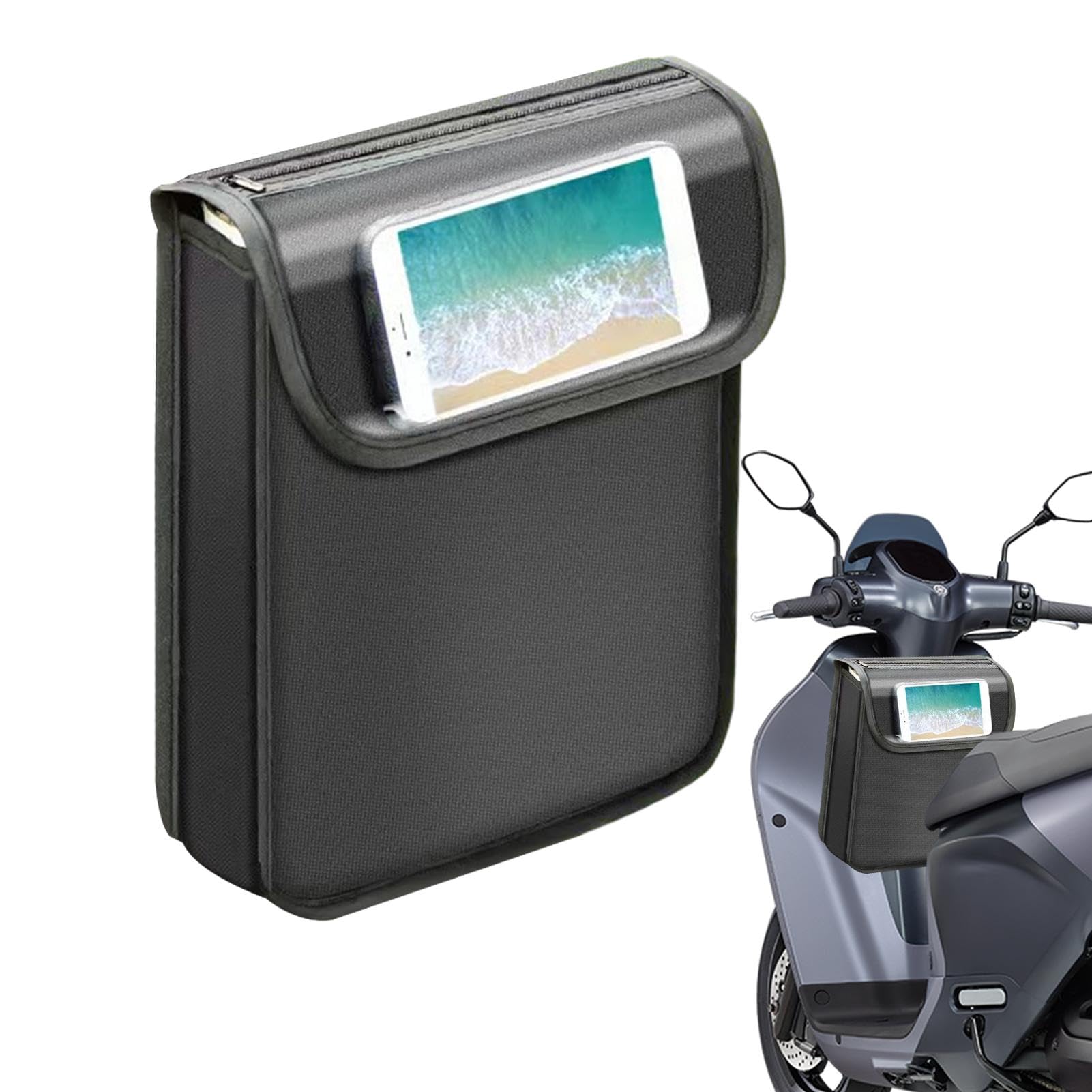 Nrngtz Fahrradtasche Wasserdicht | Elektrische Aufbewahrung | Roller Aufbewahrungstasche Wasserdicht, Multifunktional Elektrofahrrad Taschen für Motorrad Elektro Motorrad von Nrngtz