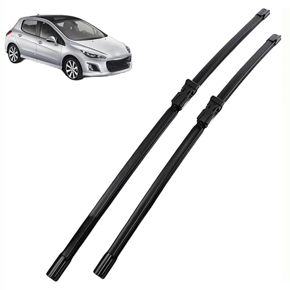 Auto Vorne Scheibenwischer für Peugeot 308cc 2009–2013, 30"+26", Vornescheibenwischer Wischerblatt und Wischerarm Vorne, Scheibenwischer Wischblattersatz Set von Nsnqb