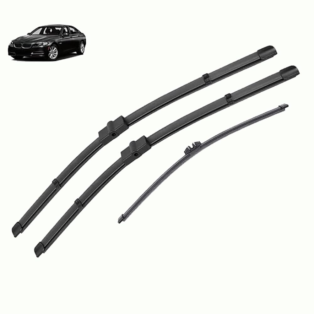 Auto Vorne und Hinten Scheibenwischer für BMW 5 Serie F10 F11 F06 2010-2016, 26"+18"+13", Scheibenwischer Wischerblatt und Wischerarm Vorne und Hinten, Scheibenwischer Set von Nsnqb