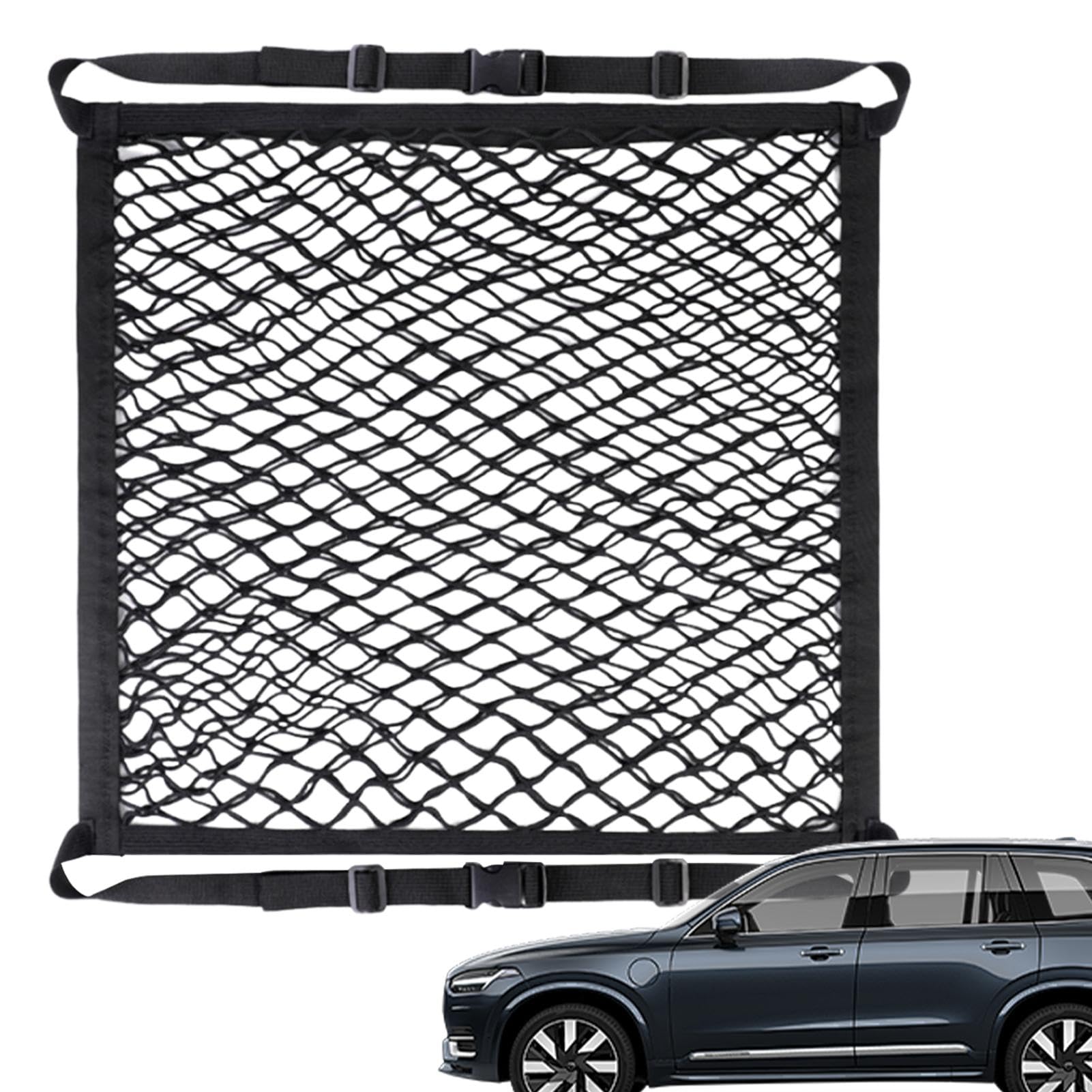 Nubamzy Auto Cargo Net | Auto Vordersitz Elastisches Netz Organizer - Vielseitiges Auto Cargo Net Auto Lagerung Mesh Netz RV Aufbewahrungstasche Innenraum Zubehör für die meisten Fahrzeuge von Nubamzy