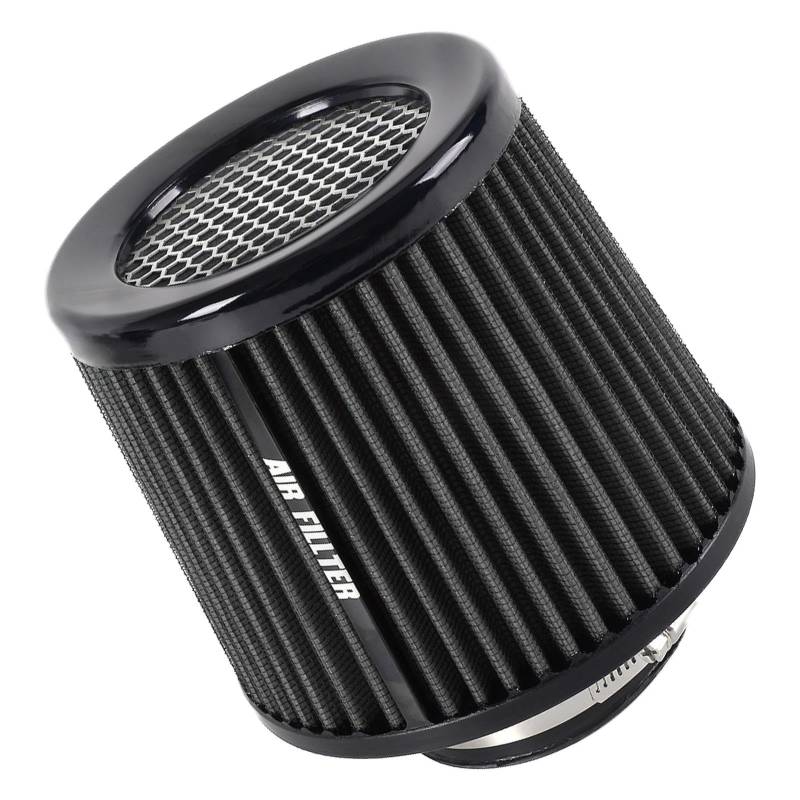 Nubamzy Auto-Lufteinlassfilter, Kegel-Ersatz-Trockenluftfilter, waschbarer, wiederverwendbarer Filter, 76 mm hoher Luftfilter für mehr Motorleistung und leidenschaftlichen Induktions-Sound von Nubamzy