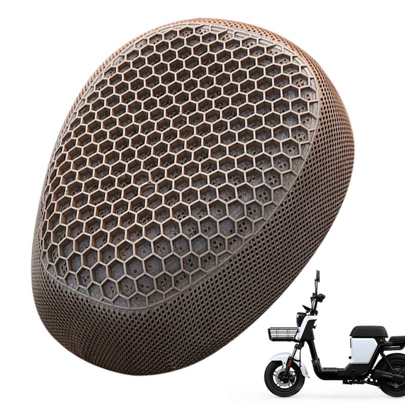 Nubamzy Motorrad Sitzkissen - 3D Mesh Motorrad Sitzpolster, Stoßdämpfung Motorrad Bankkissen, Motorrad Cool Seat, Mesh Atmungsaktiv Rutschfest Motorrad Sitzkissen Hüftschutz Pad von Nubamzy