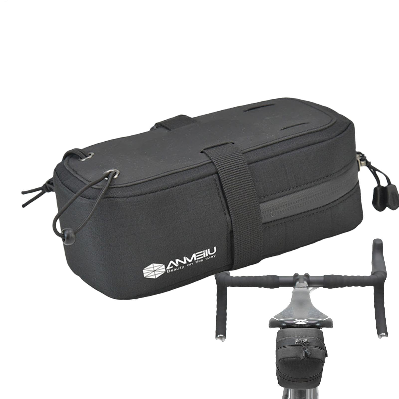 Nudorpn Fahrrad-Satteltasche unter dem Sitz, Mountainbike-Satteltasche,wasserdichte Rennrad-Satteltasche - Leichte, wasserdichte -Fahrrad-Hecktasche für Outdoor-Reparaturwerkzeuge von Nudorpn