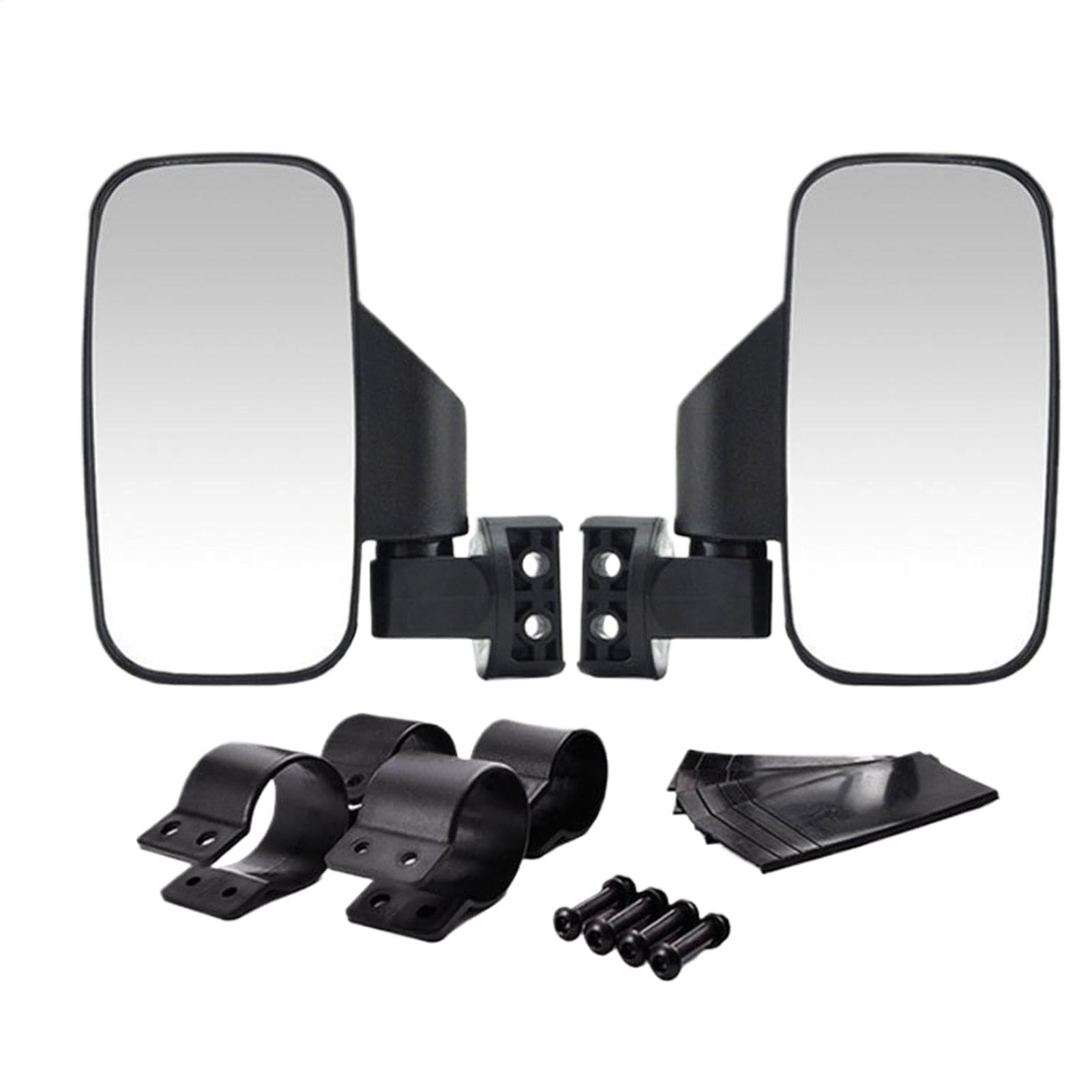 Utv Side Mirrors, Shatter-Proof Tempered Glass Rear View Mirrors, Multi-Clamps Side By Side Utv Mirrors, Adjustable And Sturdy Utv Mirrors, Large Vision Replacement Mirrors For All-Terrain Vehicles von Nuhjytgf