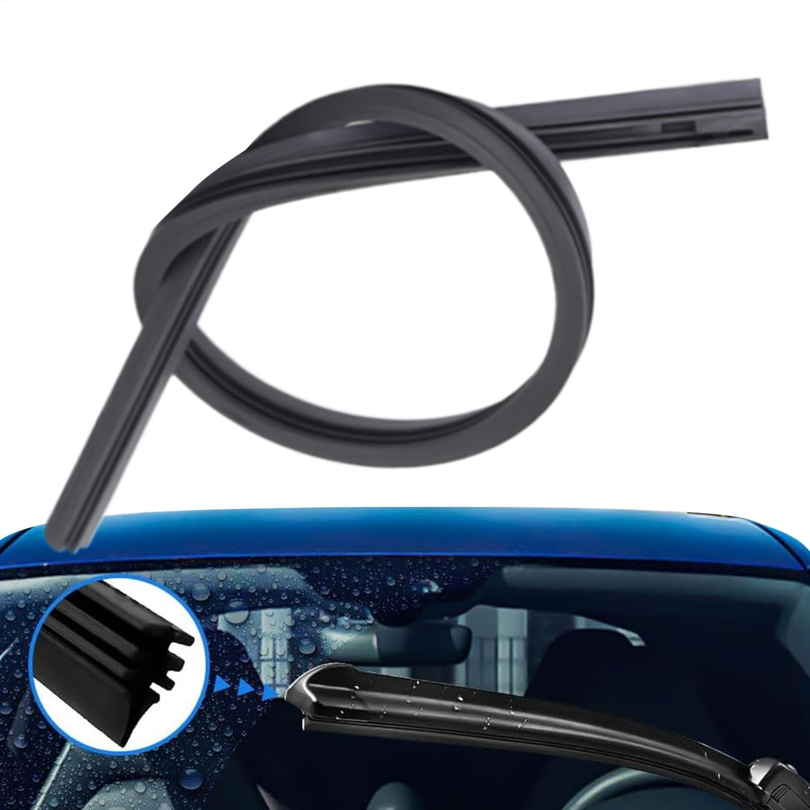 Wiper Rubber Strips, Windshield Wiper Refills, 26-Inch Windshield Wiper Refills, Flexible Wiper Rubber Strips, Sturdy Windshield Wiper Refills, Vehicle Wiper Replacement For Front And Rear Windshield von Nuhjytgf