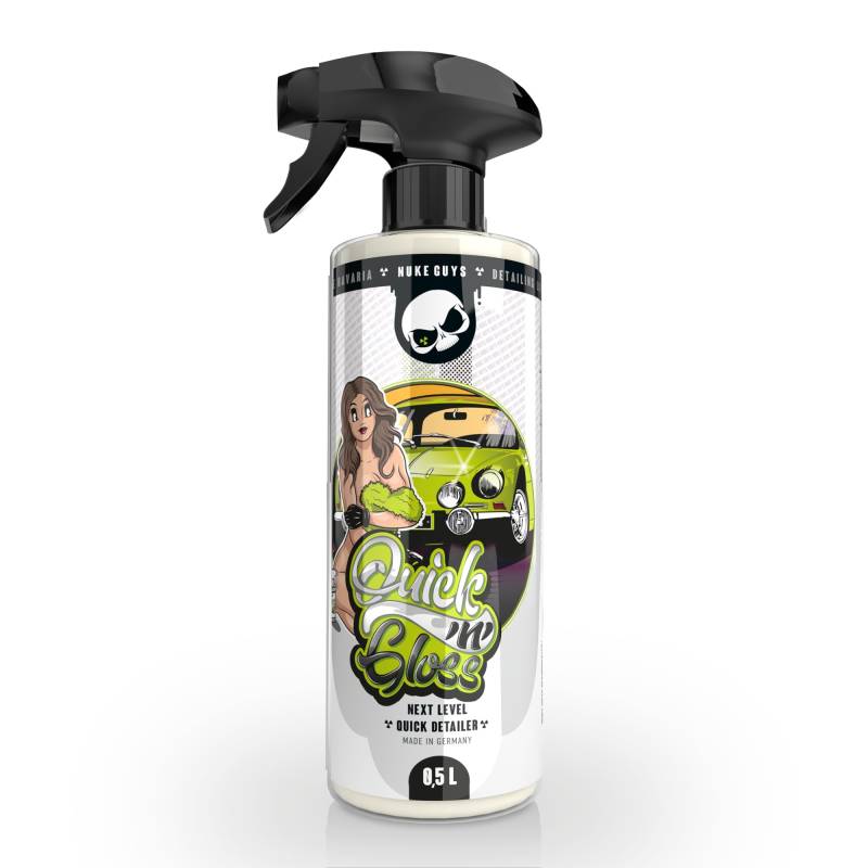 Nuke Guys Quick'n'Gloss, Quickdetailer, 500 ml Sprühflasche - perfektes Finish und Hochglanz für zwischendurch - Trockenreiniger für leichte Verschmutzungen ohne Kratzer am Lack zu hinterlassen von Nuke Guys