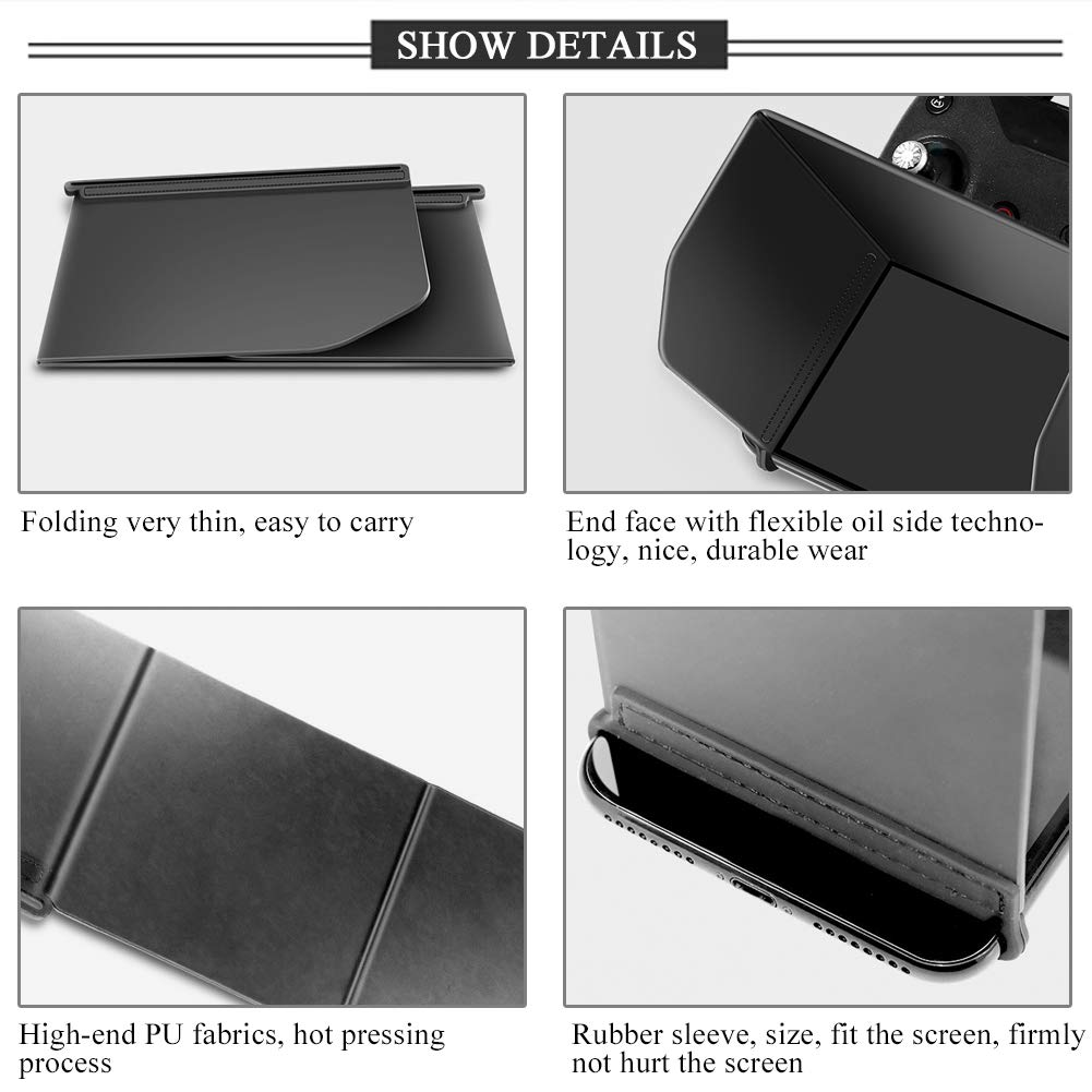 Sonnenblende, Monitorhaube für Fernbedienung, Abdeckhaube, Zubehör für Fernbedienung, Videomonitorhaube, Sonnenschutz, Windschutzscheiben-Sonnenschutz (L121) von Nurnesy