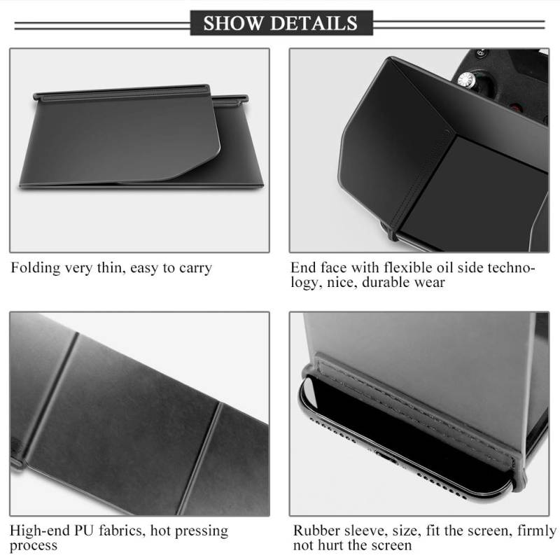 Sonnenblende, Monitorhaube für Fernbedienung, Abdeckhaube, Zubehör für Fernbedienung, Videomonitorhaube, Sonnenschutz, Windschutzscheiben-Sonnenschutz (L121) von Nurnesy