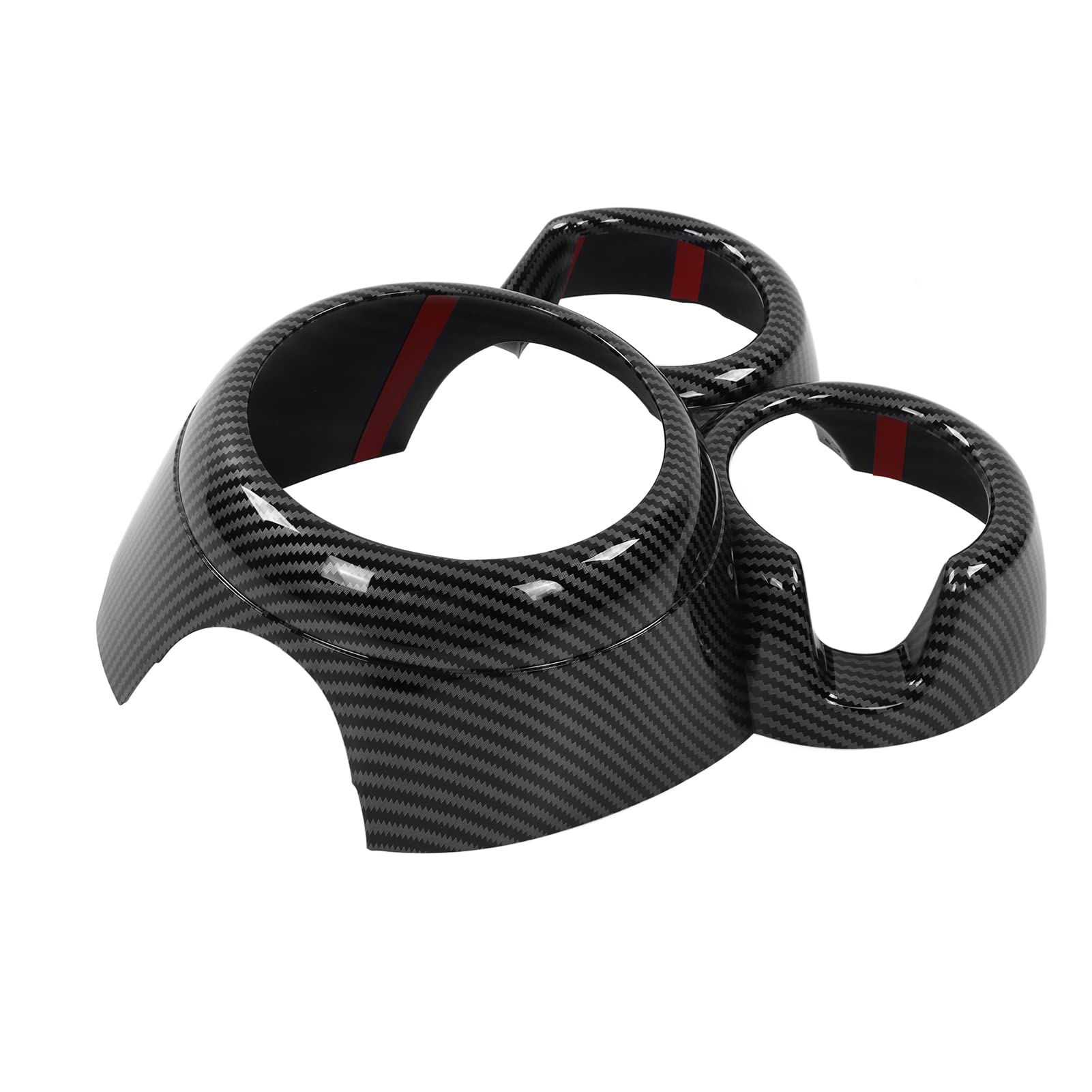 NutriEss Gear Shift Cup Halter Abdeckung Carbonfaserstil für COO pro Fließheck F55 F56 F57 2014 2021 mit GearshifterDecor Consoleshiftercover für die Innenverstärkung von NutriEss