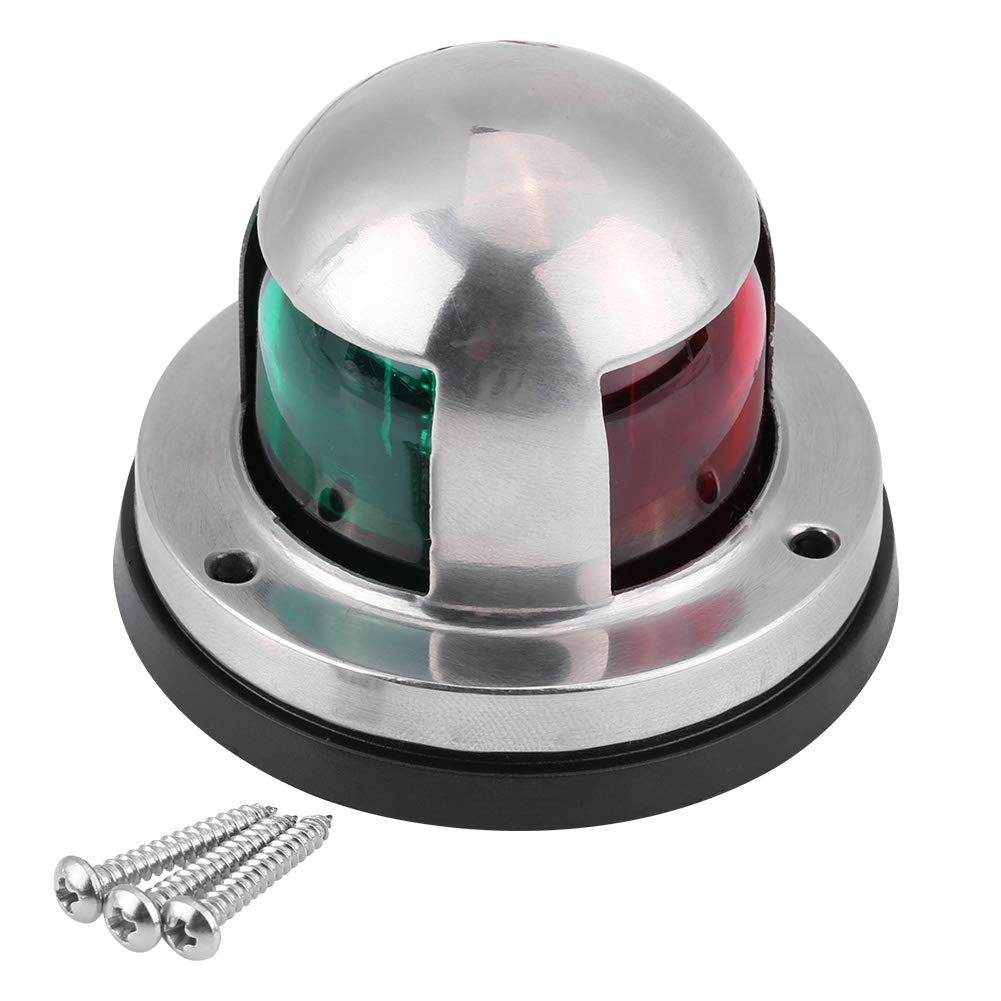 NutriEss Marine Navigation Light 12V Edelstahl Rotgrüne LED -Signallampe Yacht -Zubehör für Boot von NutriEss