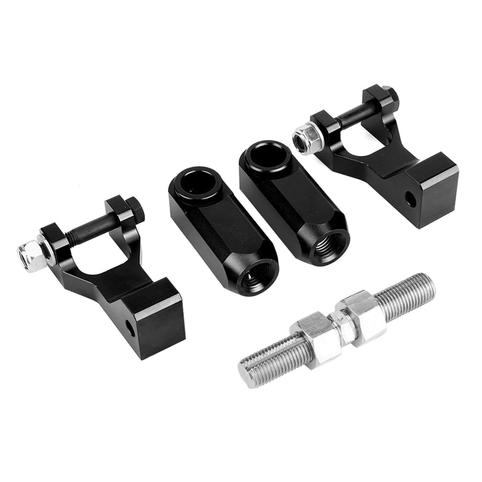 Nutrieess vorderen Rücksenkungs -Kit einstellbar anpasst ya ma ha rap tor 350 660 700 Blau ATV -Zubehör (Schwarz) von NutriEss