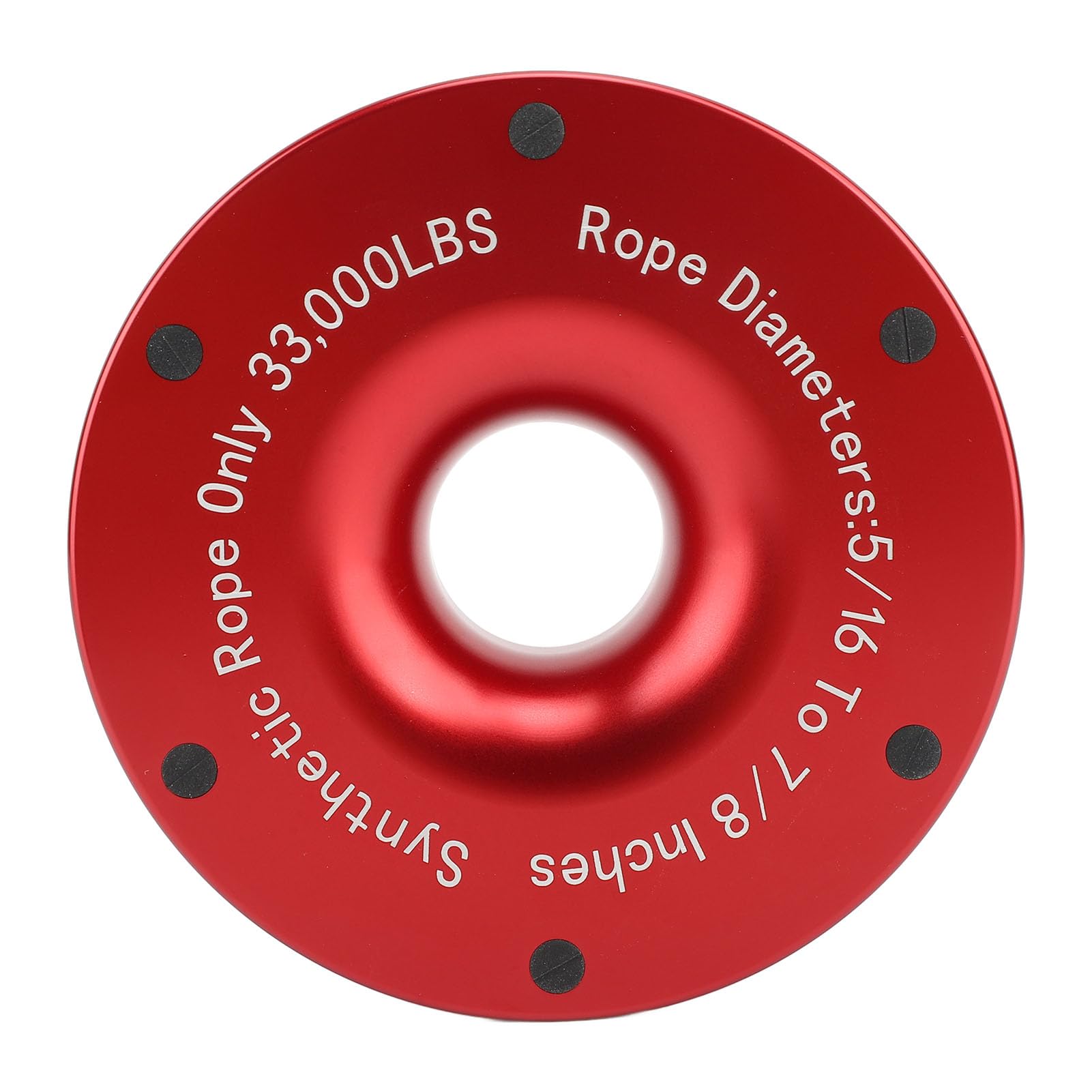 Nutriess 33000 lbs Winch Snatch Block Pulley 5/16 bis 7/8 Zoll Seil Schwarz für einen TV UTV SUV -LKW -Dirt -Fahrrad (Red) von NutriEss