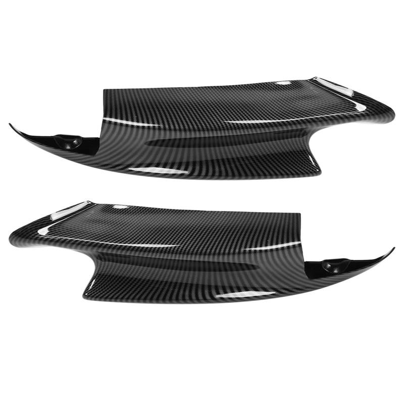 Nutriess Frontstoßstangenlippen-Deflektor-Splitter, Kohlefaser-Stil, langlebig, Anti-Fading, passend für E90 E92 E93 M3 2007 2012. Aerodynamische Verbesserung (Carbon Fiber Style) von NutriEss