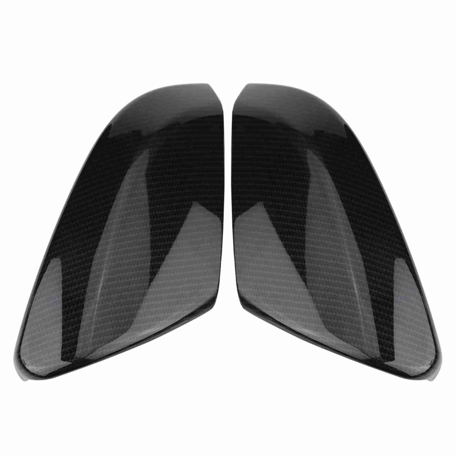 Nutriess Rearview Mirror Cover Caps 2X Rear Carbon Fiber Style 2016 2019 Sedan Coupe robust Protective Trim von NutriEss