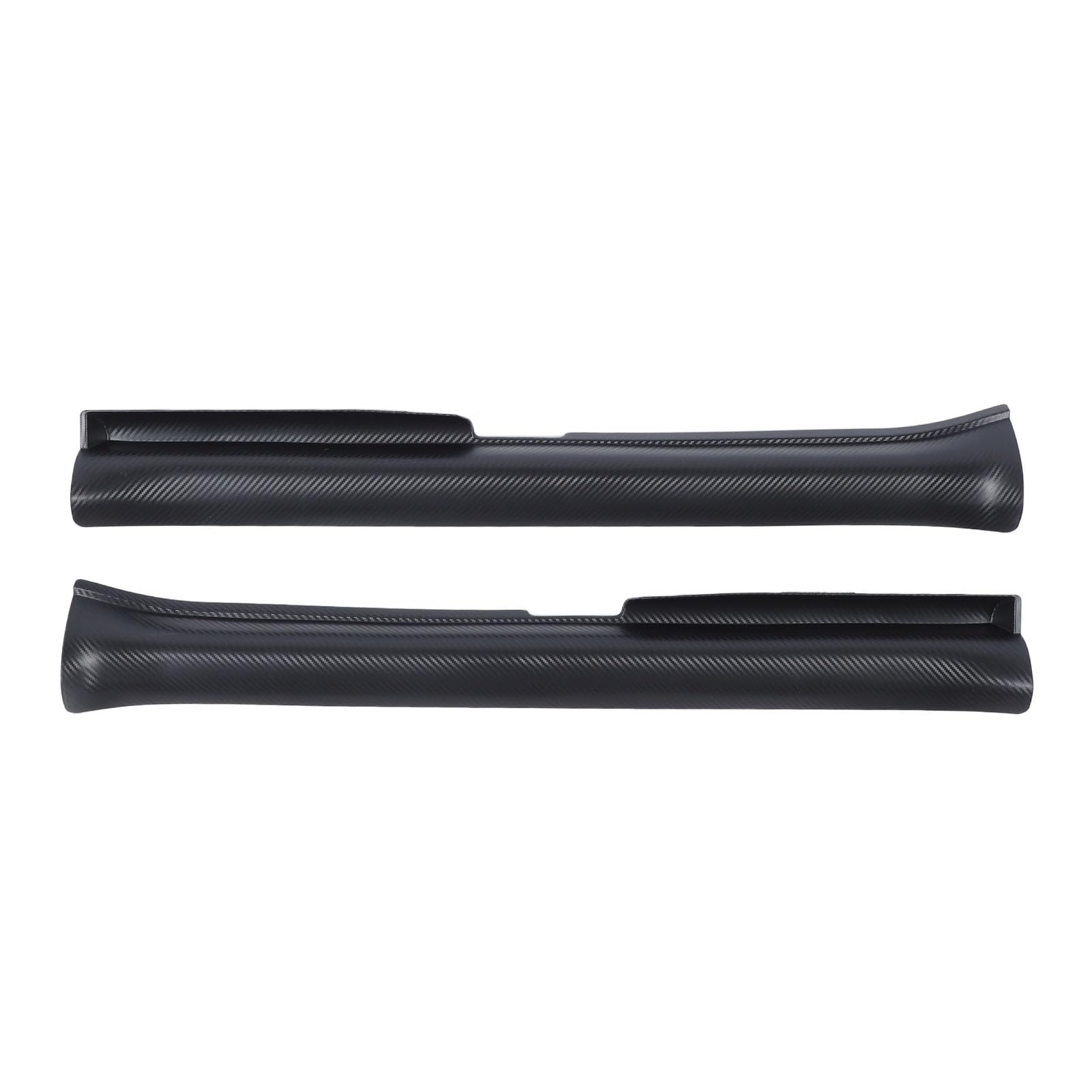 2Pcs Auto Tür Sill Schutz Carbon Korn Tür-Schwellen-verschleiss-Platte Schutz Aufkleber Ersatz für Modell Y 2021 ‑ 2024 (Front) von Nuvollo