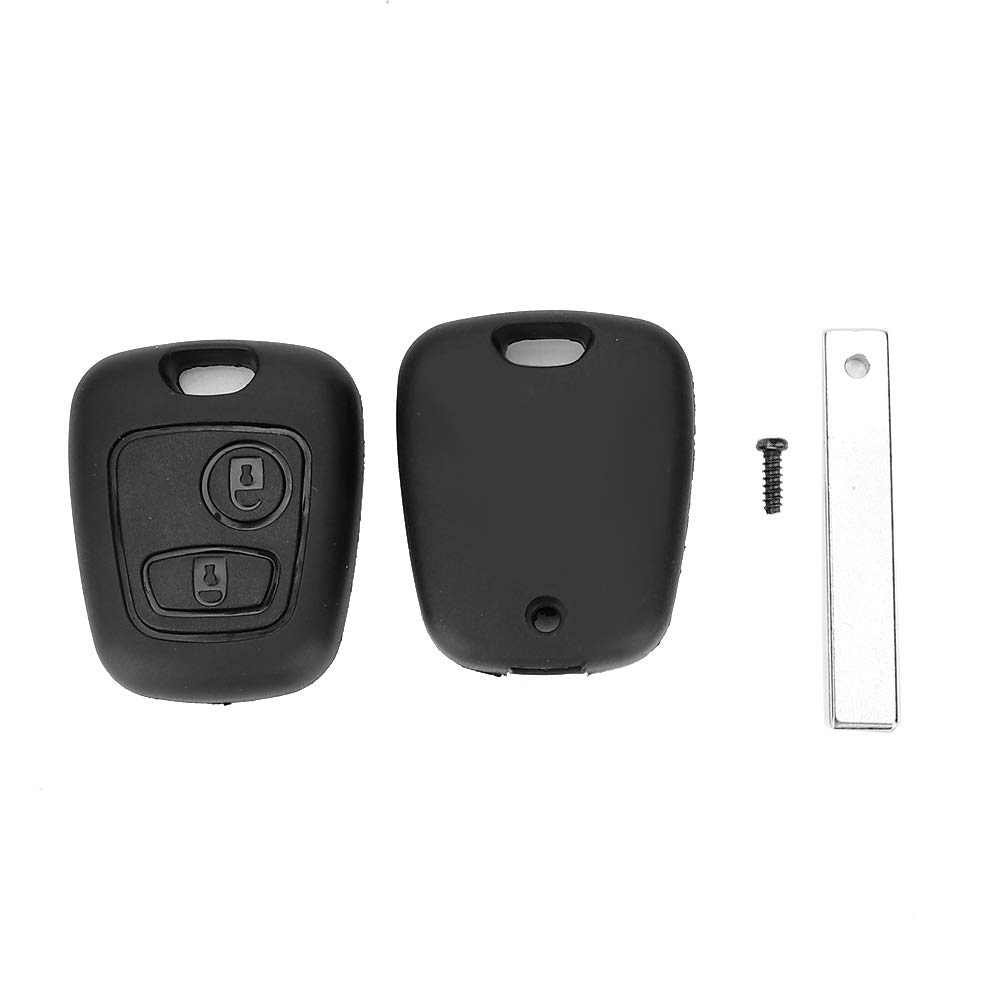 Remote Key Case, 2-Tasten-Auto-Fernbedienung Key Case Shell Mit Groove Auto-Upgrade-Zubehör Fit Für Peugeot 107 207 307 407 von Nuvollo