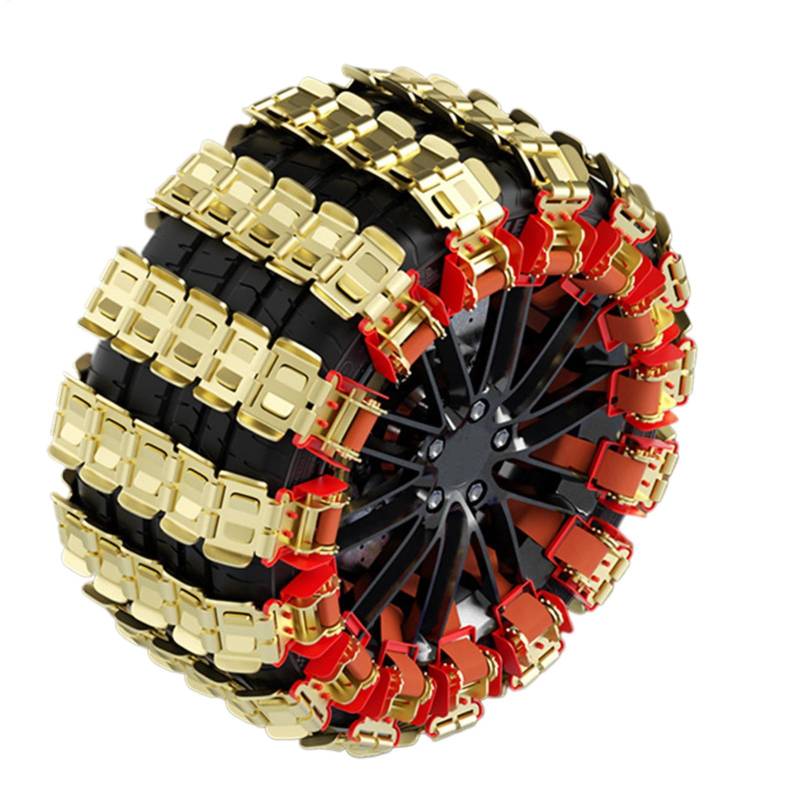 Ice Grip Tires Chain, Thicken Metal Tires Chains, Dragon Claw Snow Chains, SUV Tire Chains, Anti Skid Tire Chain, Tire Ice, Snow Tires Chain Cars for Mud, Rock Climbing, and Ice Protection von Nuyhgtr