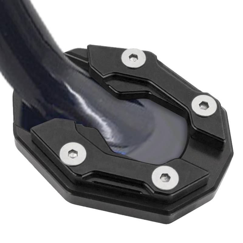 Motorrad Kickstand Pad, Fuß Seitenständer Extender, Kickstand Verlängerungsplatte, Anti-Rutsch-Stützpolster für Motorräder, Straßenräder und Parkstabilität im Freien von Nuytghr