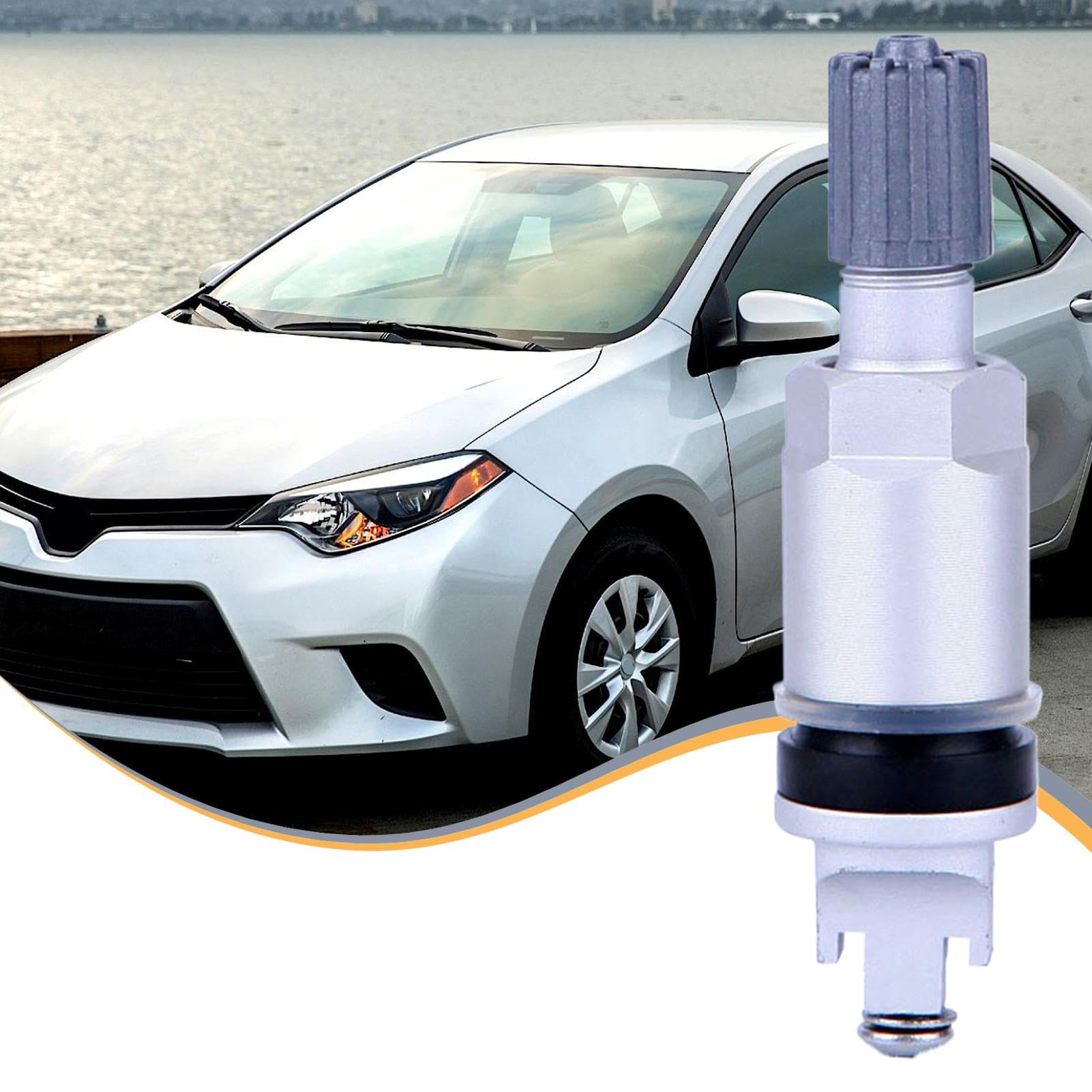 Nuytghr Ersatz-Reifendrucksensoren,Reifendrucksensor - Luftdrucksensor für Reifen - Tpms-Sensoren, genaue Tpms-Sensor-Reifendrucküberwachung ersetzt für Fahrzeuge von Nuytghr