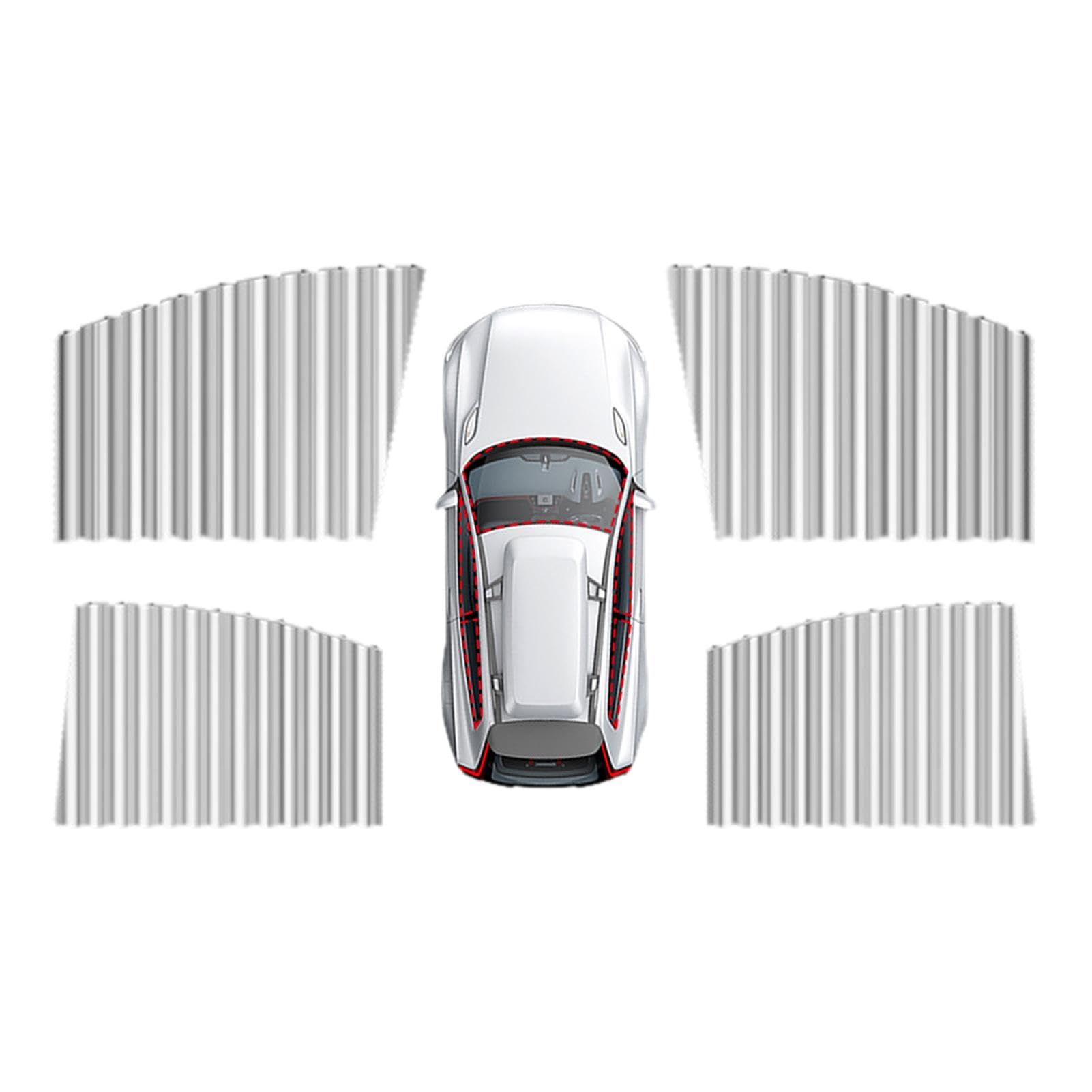 Nybhyjka Auto-Sichtschutz,Auto-Sichtschutzvorhänge - Auto-Sonnenschutz vorne und hinten | UV-blockierende LKW-Verdunkelungsvorhänge, privater Auto-Sonnenschutz vorne und hinten, magnetische von Nybhyjka